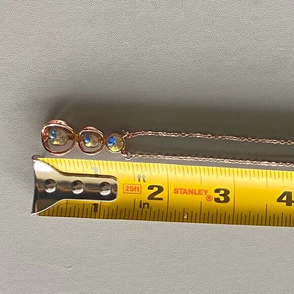 Butler Rose Gold Swarovski Crystal Necklace & Earrings - Picture 10 of 13